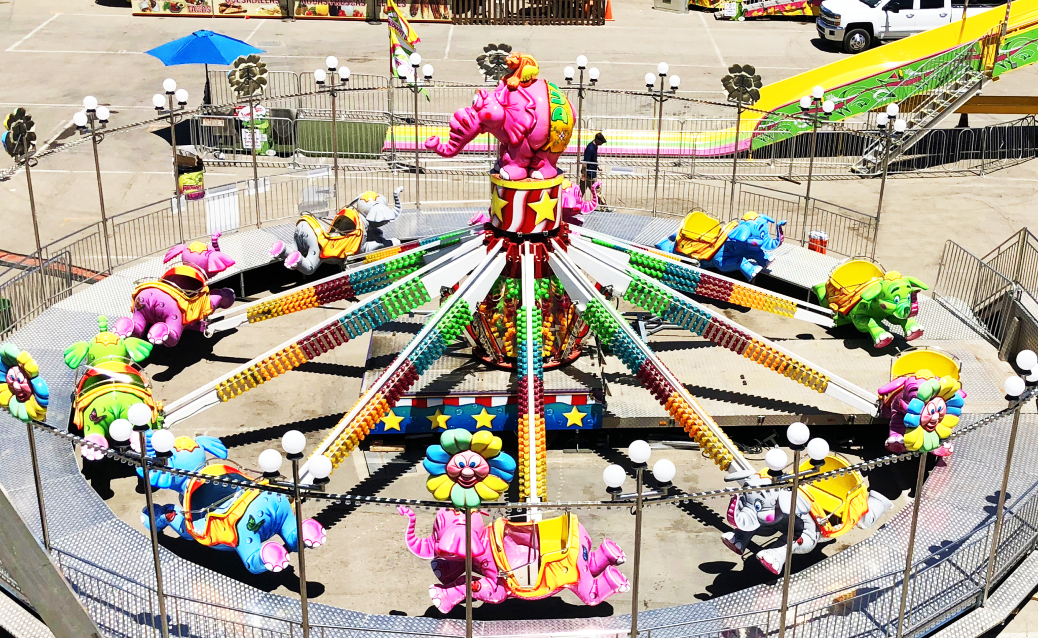 Dancing Fly Rides Hire A Flying Elephant Funfair Ride For Your Child's Party | Irvin Leisure