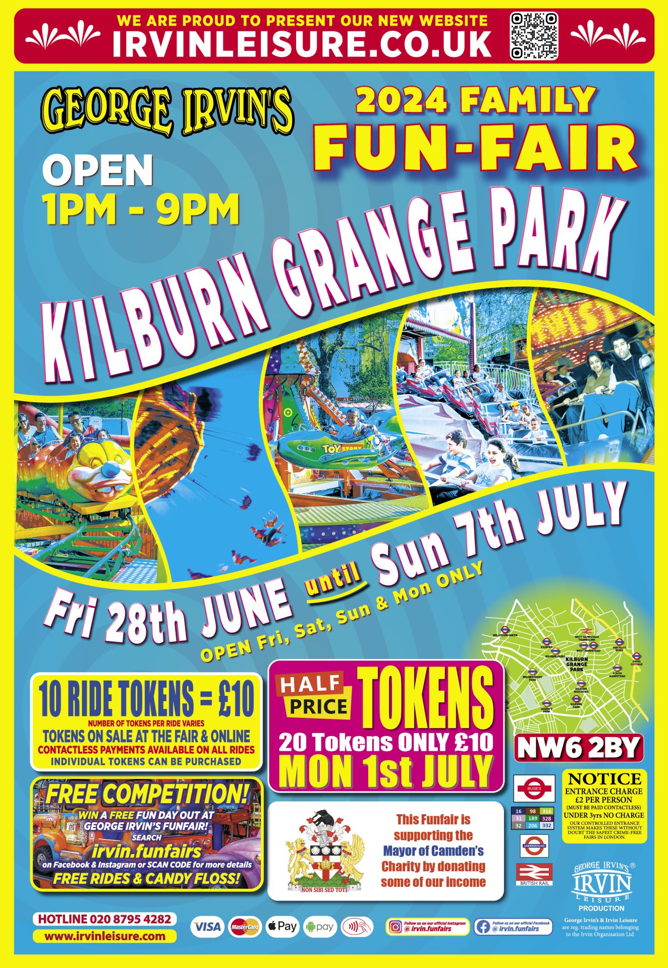 Kilburn Grange Park Family Funfair Irvin Leisure