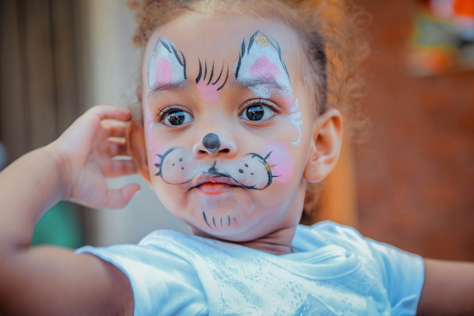 Girl with cat facepaint